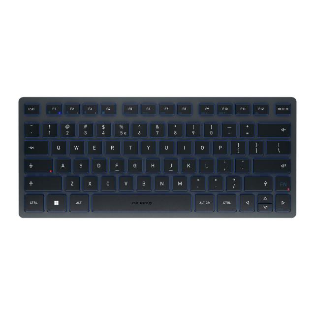 Безжична клавиатура CHERRY KW 7100 MINI BT, Bluetooth, Черна 