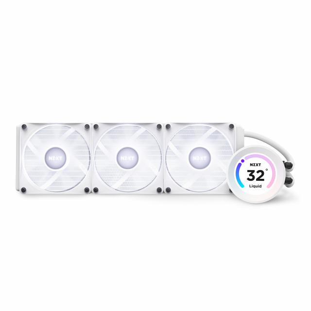 AIO Liquid Cooler NZXT Kraken Elite 360 RGB White, LCD Display 