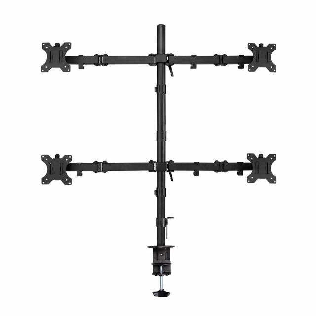 Desk mount for 4 monitors up to 32 inch with VESA