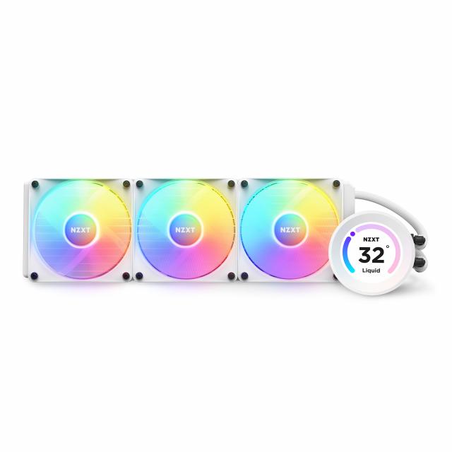 AIO Liquid Cooler NZXT Kraken Elite 360 RGB White, LCD Display 