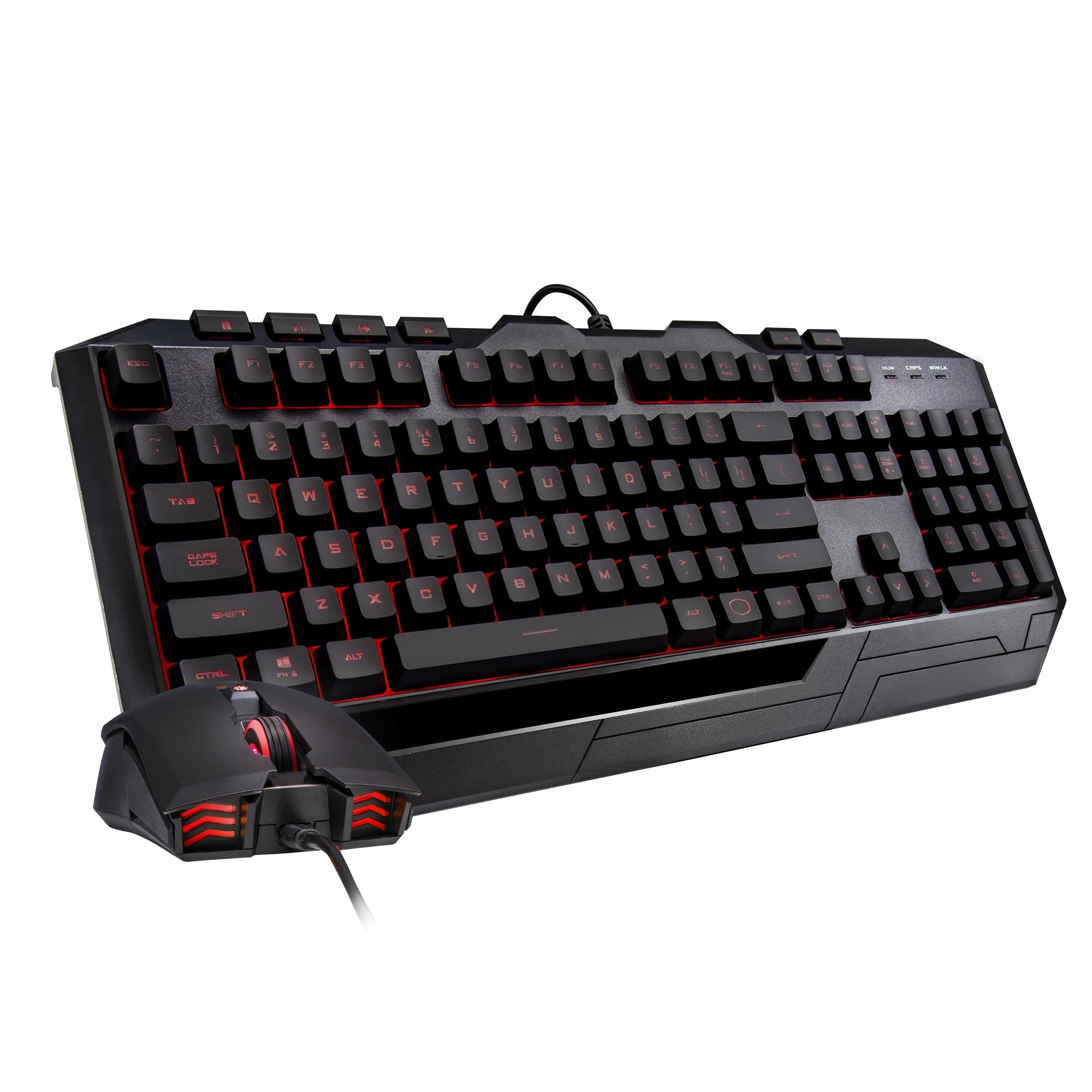Геймърски комплект мишка с клавиатура Cooler Master, Devastator 3 Plus, Mem-chanical, RGB