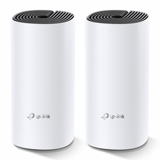 Безжичен рутер TP-Link Deco M4, AC1200, 2.4/5 GHz, 300 -  867 Mbps, Gigabit, 2 бр. в комплект 