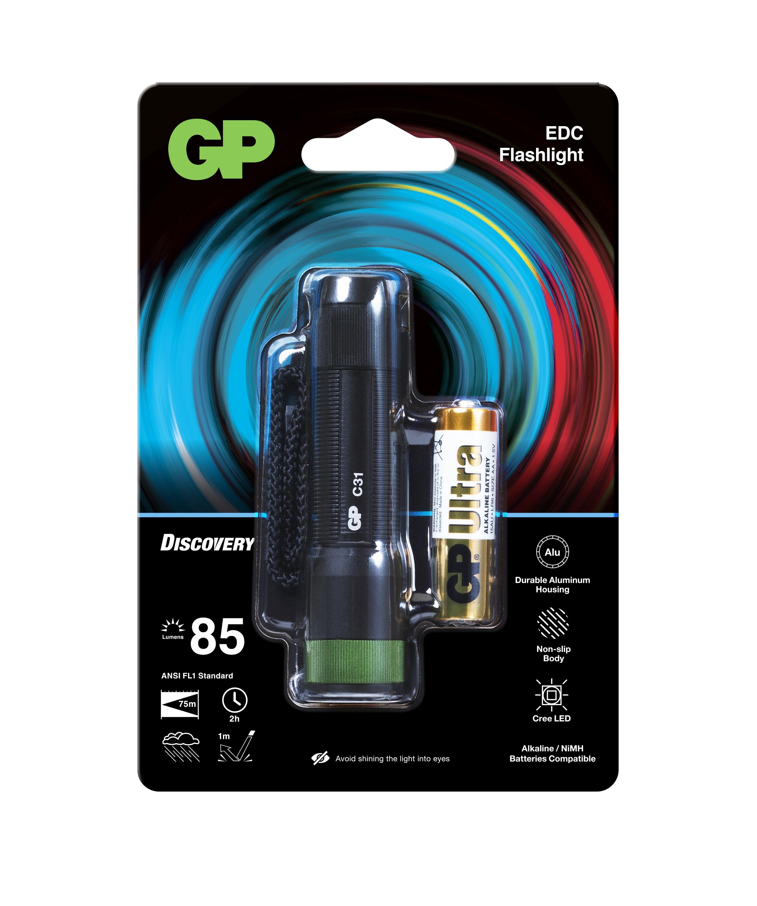 Фенер GP BATTERIES C31, LED 85 лумена CREE Discovery Outdoor