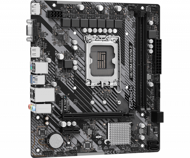 Motherboard ASRock H610M-HDV/M.2 R 2.0, LGA1700, DDR4, mATX 