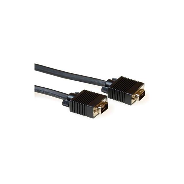 Cable ACT AK4273, VGA Plug - VGA Plug, 20 m, 15 pin, Black