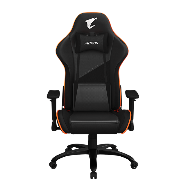 Геймърски стол Gigabyte Aorus AGC310, Черно и Оранжево 