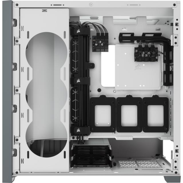Case Corsair iCUE 5000X RGB Mid Tower, Tempered Glass, White 