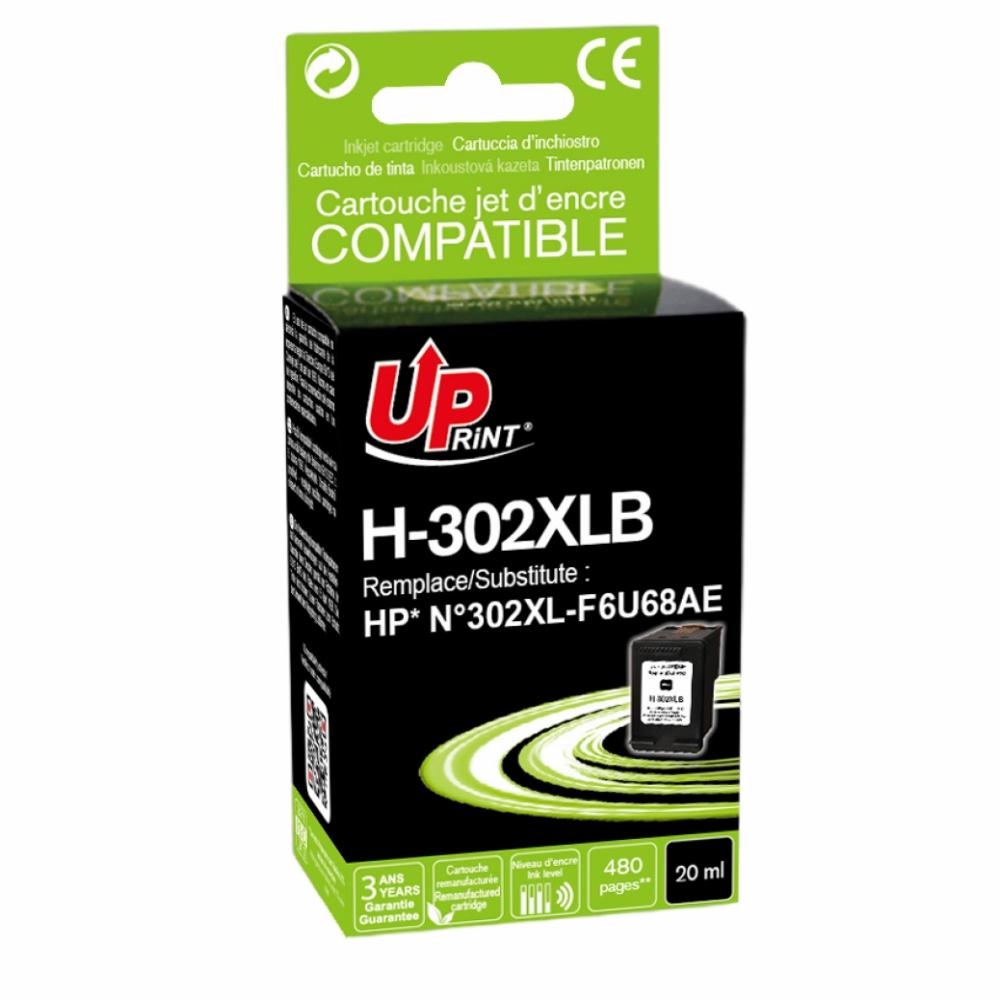 Uprint Мастилница UPRINT F6U68AE-N°302XL HP, Черен на топ цена | ВАЛИ Компютърс