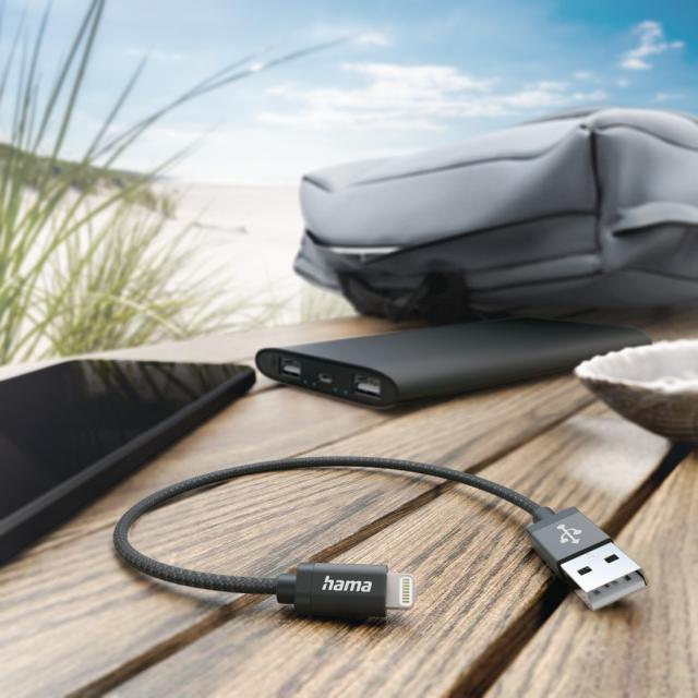 Hama Charging Cable, USB-A - Lightning, 0.2 m, 201578 