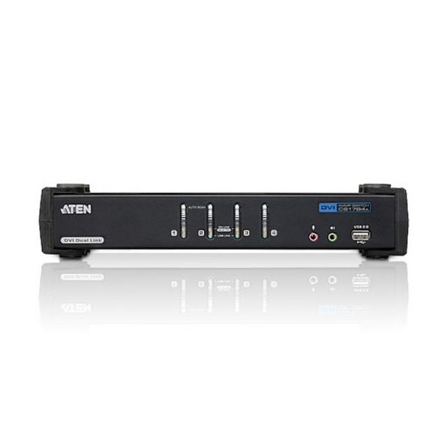 KVMP Switch ATEN CS1784A, 4-port, USB, DVI Dual Link, Audio 