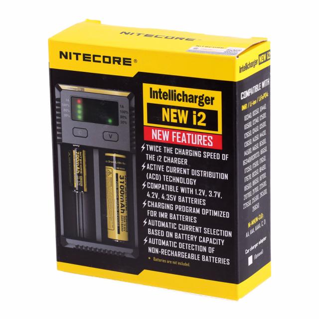 Зарядно у-во NITECORE i2, Universal Charger, LiIon & NIMH, 18650, CR123, AA, AAA, C, D 