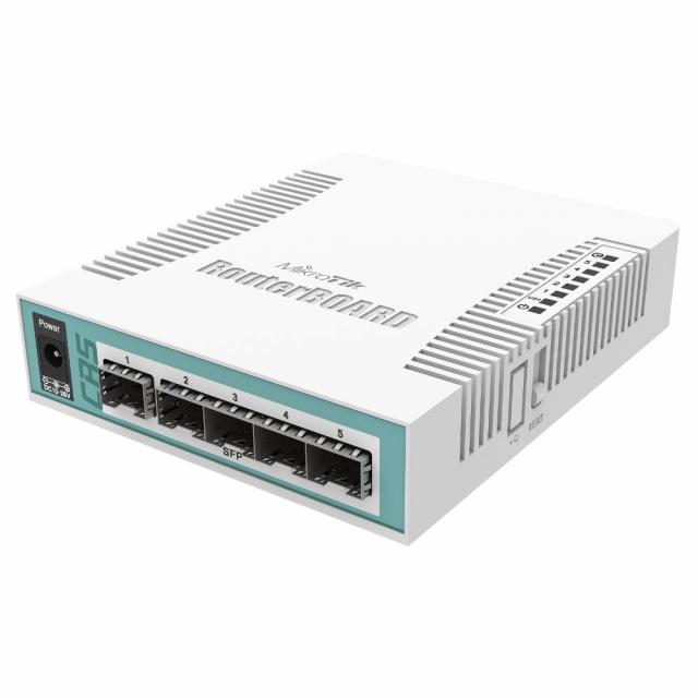 Cloud Router Switch Mikrotik CRS106-1C-5S, 1xGigabit LAN, 5xSFP cages 