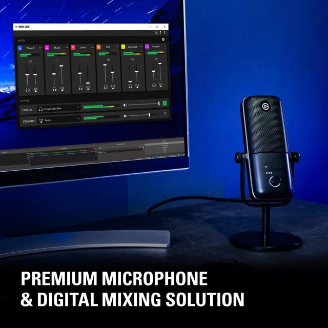 Настолен микрофон Elgato Wave 3 
