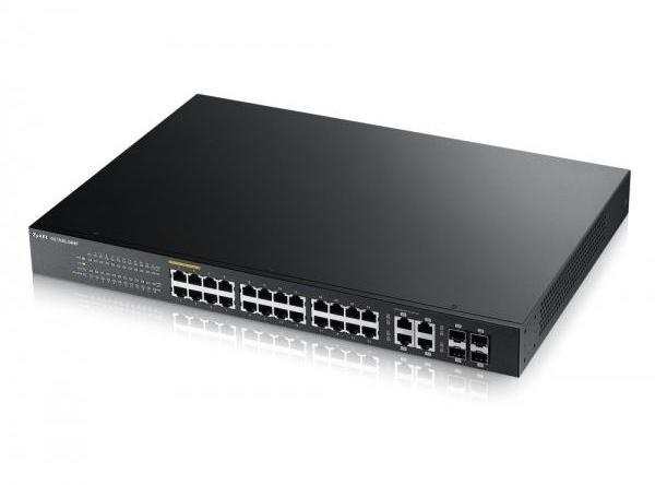 Switch ZYXEL GS192024HP, 24 port managed, Gigabit, PoE, RackMount