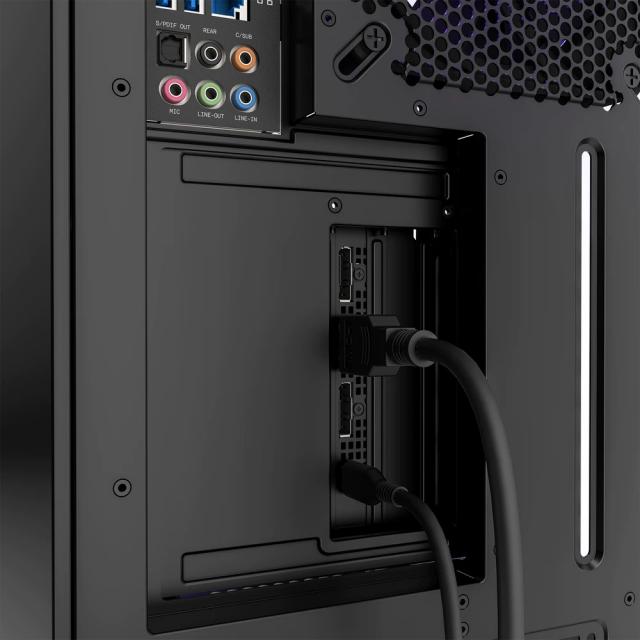 Брекет и кабел NZXT H7 Vertical GPU Mounting Kit, за вертикален монтаж на видео карта, Черен 