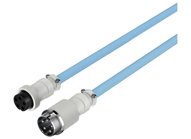 HyperX USB-C Coiled Cable Light Blue-White 