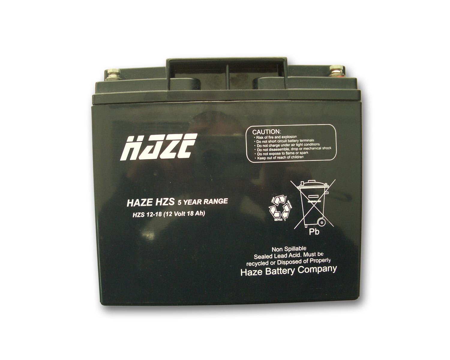Оловна Батерия Haze (HZS-12-18) 12V / 18Ah - 181 / 76 / 167mm AGM