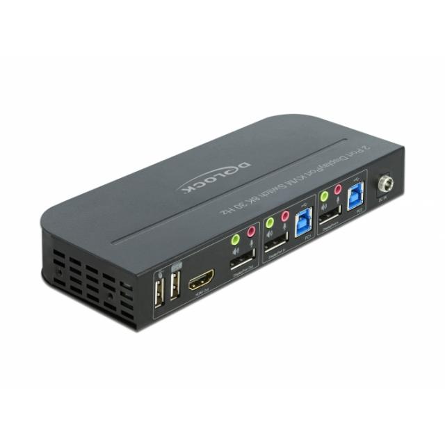 KVM switch Delock 11482 2-port, USB, DisplayPort, Audio
