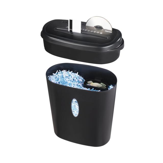 Шредер Hama Home X12CD, A4, 12 листа, CD/DVD, Черен 