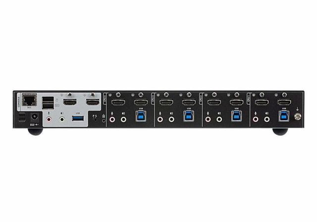 4-Port USB 3.0 4K HDMI Dual Display KVMP Switch 