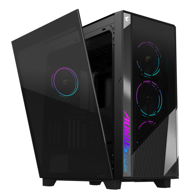 Кутия Gigabyte AORUS AC500 ST, Tempered Glass, RGB Fusion 2.0, Mid Tower 