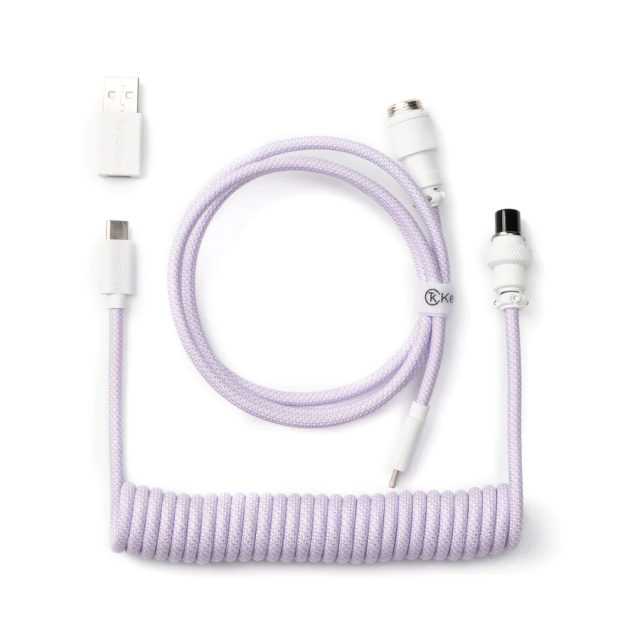 Cable Keychron Coiled Aviator Light Purple 