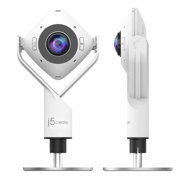 Уеб камера j5create JVCU360 All Around UltraHD,1080p, микрофон, USB, 360°  