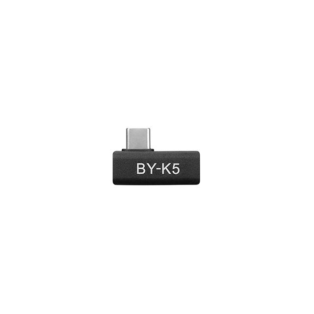 Адаптер BOYA USB-C женско към мъжко, Ъглов, Черен