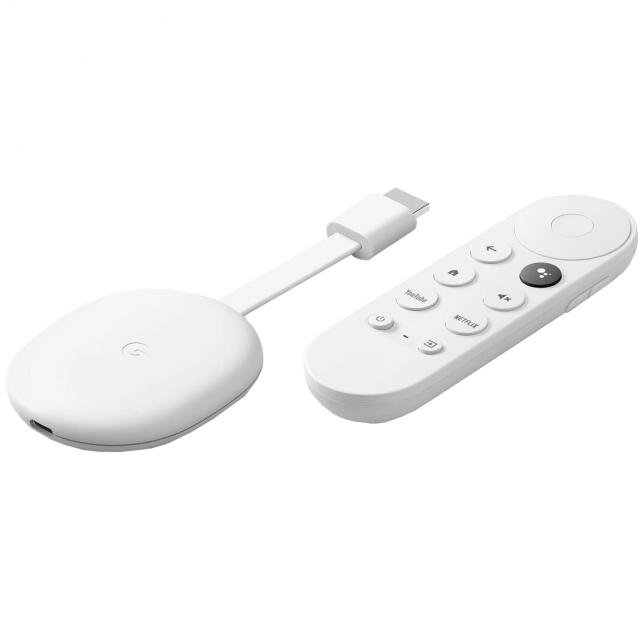 Media Player Google Chromecast HD 2022 with Google TV, HDMI, White,2K