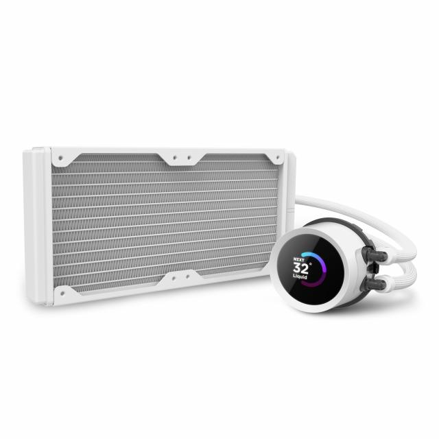 AIO Liquid Cooler NZXT Kraken 240 RGB White, LCD Display 