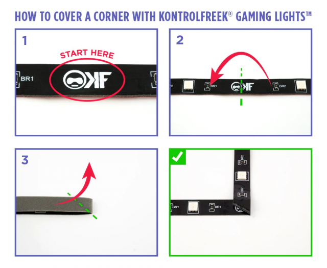 RGB Strip KontrolFreek Gaming Lights Kit, USB (2.74m) 