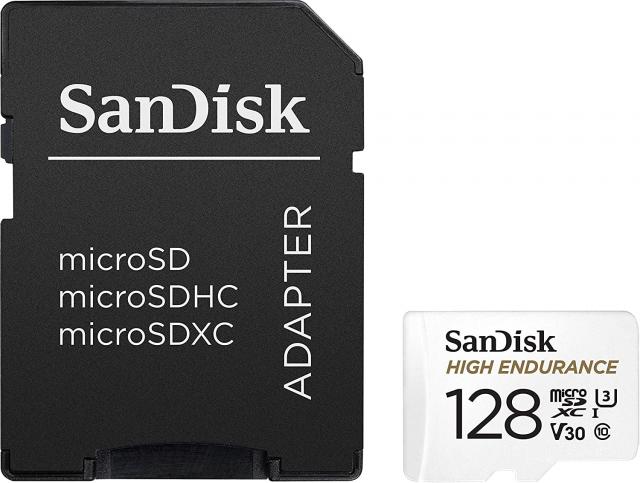 Карта памет SANDISK MAX Endurance, SD Адаптер, micro SDXC UHD, V30, 128GB, Class 10 