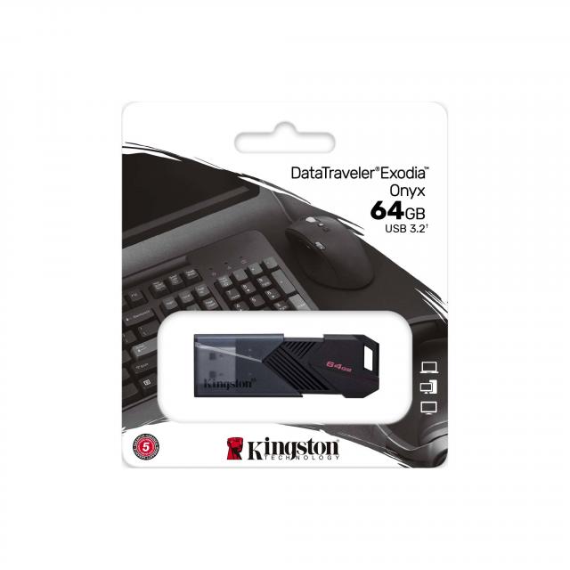 USB stick KINGSTON DataTraveler Exodia Onyx, 64GB 
