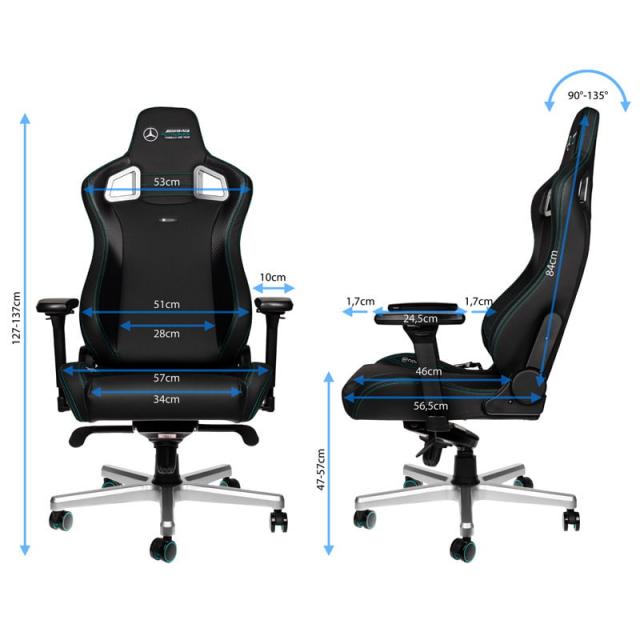 Gaming Chair noblechairs EPIC - Mercedes-AMG Petronas Edition 