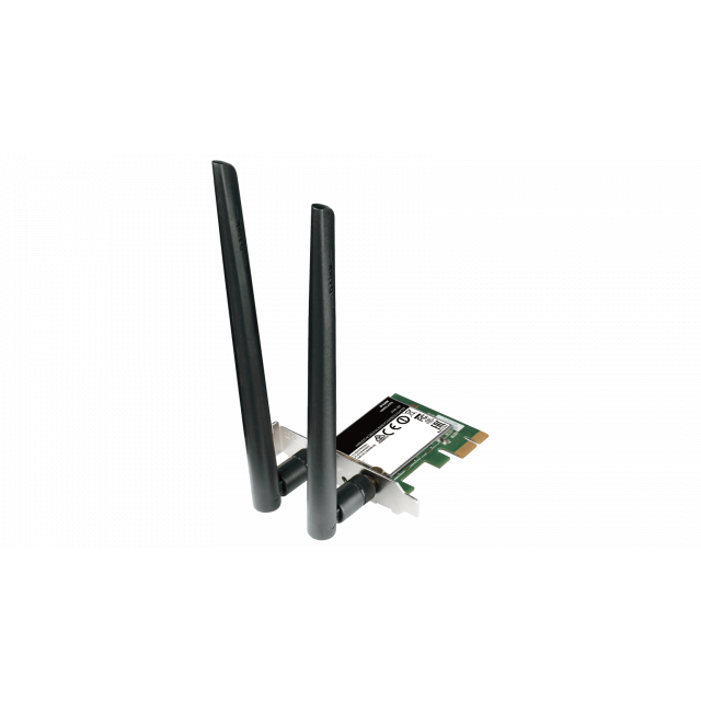 Безжична карта D-Link DWA-582, Dual band, AC 1200, 2.4/ 5GHz,  PCI Express