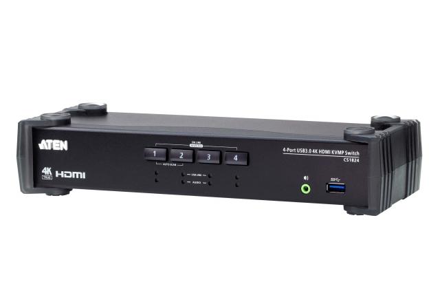 KVMP switch ATEN CS1824 4-port, 4K, USB 3.0, HDMI Audio 
