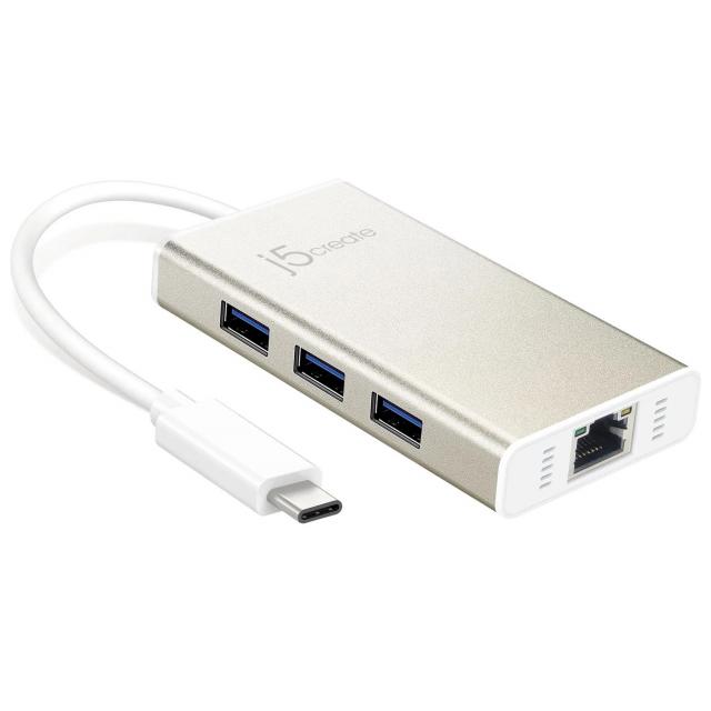 J5create USB-C Multi-Adapter Gigabit Ethernet / USB 3.1 HUB 