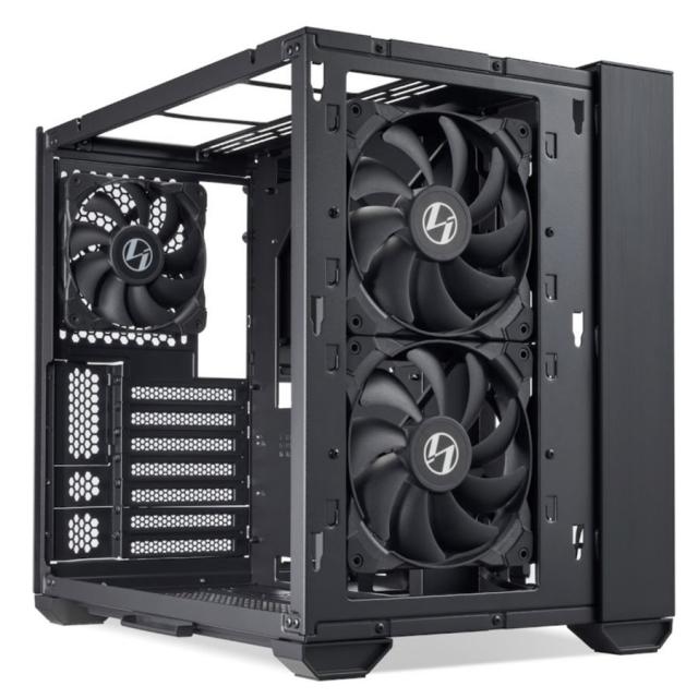 Кутия Lian Li O11 Air Mini Tower, Tempered Glass, Черна 