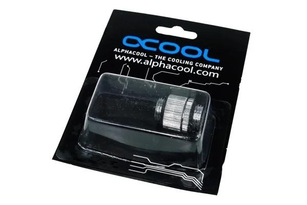 Адаптер Alphacool HF, Двоен нипел, G1/4 - G1/4, Въртящ се, Сребрист 