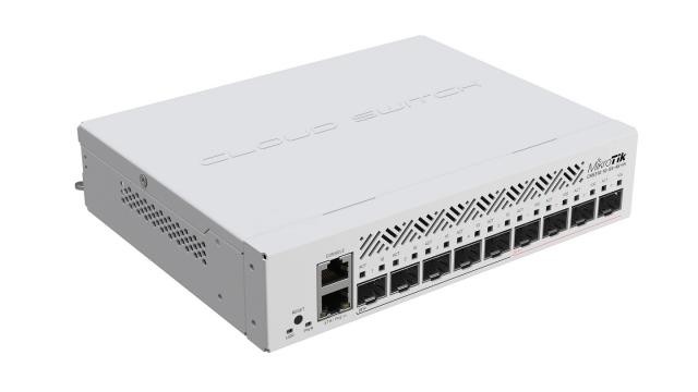 Суич MikroTik CRS310-1G-5S-4S+IN, L3 Gigabit Ethernet (10/100/1000), Захранване по Ethernet (PoE) 1U 