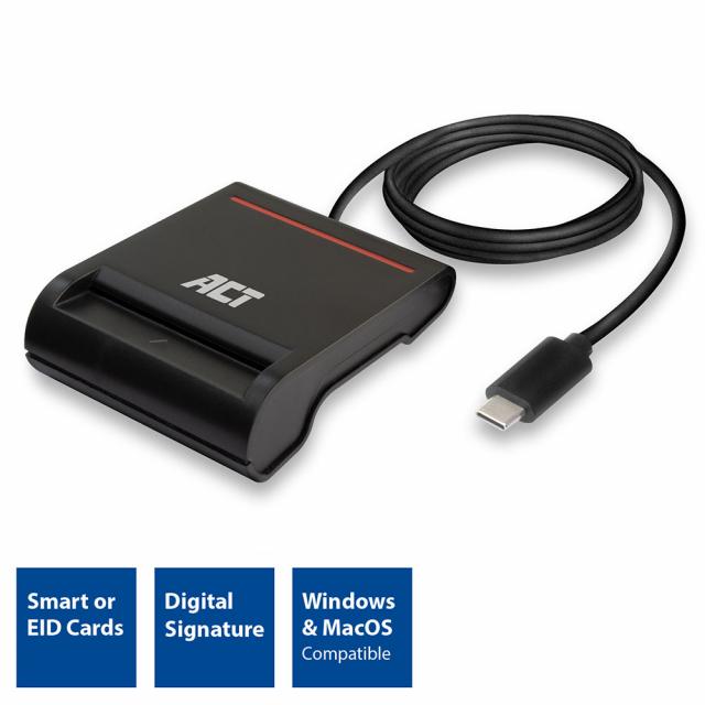 External USB-C Smartcard eID Card Reader 