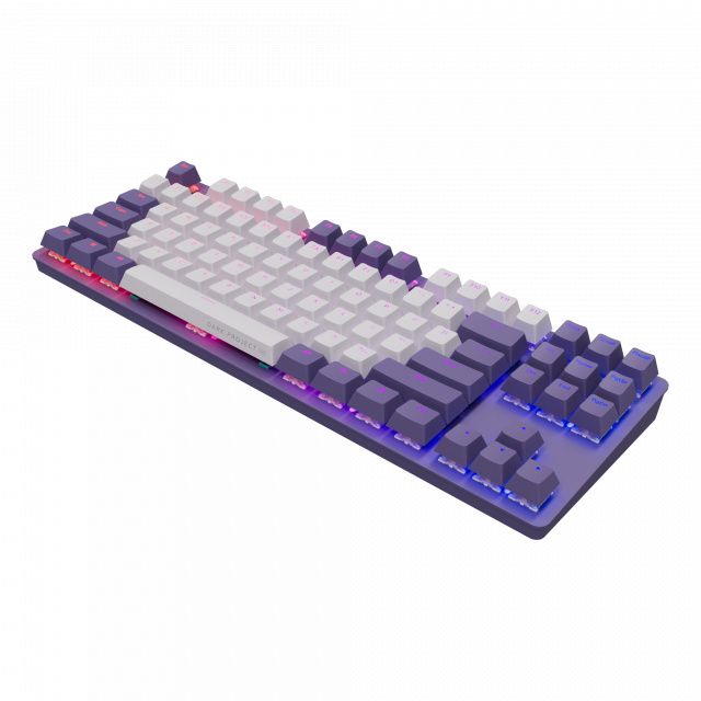Mechanical Keyboard Dark Project KD87A Violet - G3MS Sapphire Switches, RGB, PBT Keycaps 
