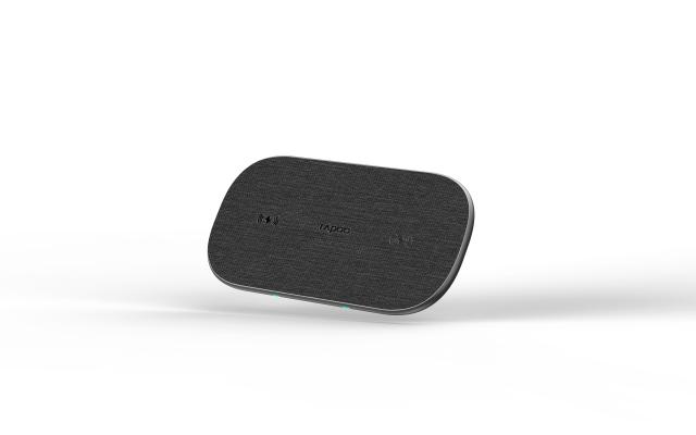 Wireless Dual Charging Pad RAPOO XC260, Qi, 7.5W/10W, Black 