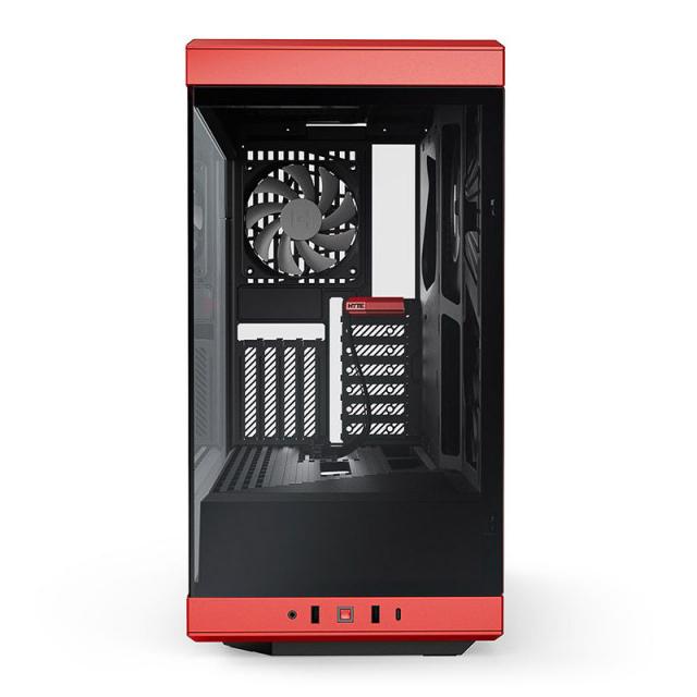 Case HYTE Y40 Tempered Glass, Mid-Tower, Red and Black 