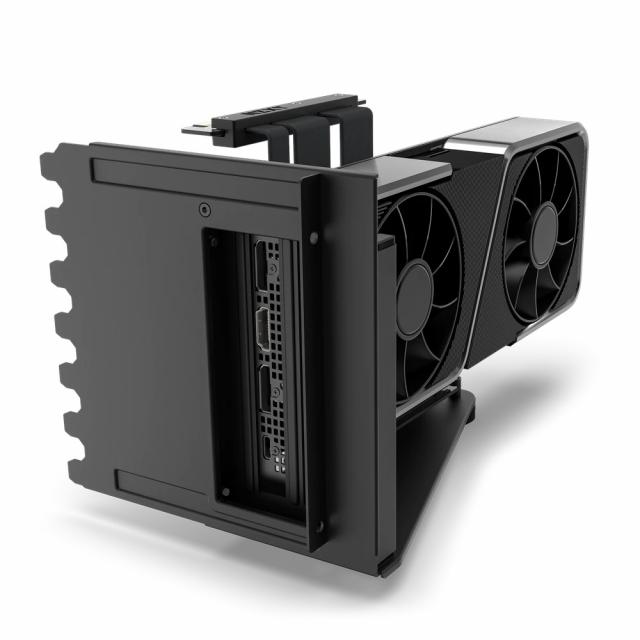 Брекет и кабел NZXT H7 Vertical GPU Mounting Kit, за вертикален монтаж на видео карта, Черен 
