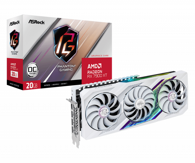 Видео карта ASROCK RX 7900 XT Phantom Gaming White OC 20GB GDDR6 