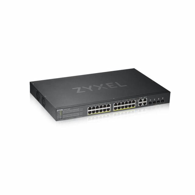 Суич ZYXEL GS1920-24HPV2, 24 портов Gigabit Smart-Managed PoE, за монтаж в шкаф 