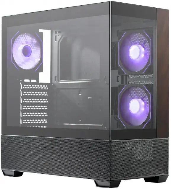 Кутия CoolerMaster Elite 690 Wood - Черна 