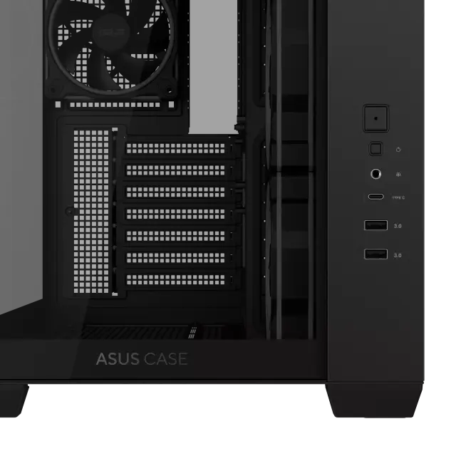 Кутия ASUS A32 PLUS Tempered Glass + 4 ARGB Вентилатора - Black 