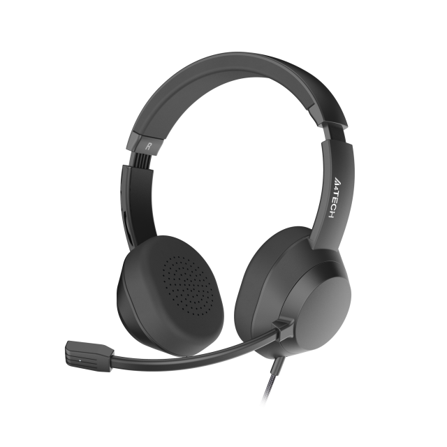 А4tech Fstyler FH150U Слушалки с микрофон USB, Noice Cancelling,леки, черни 